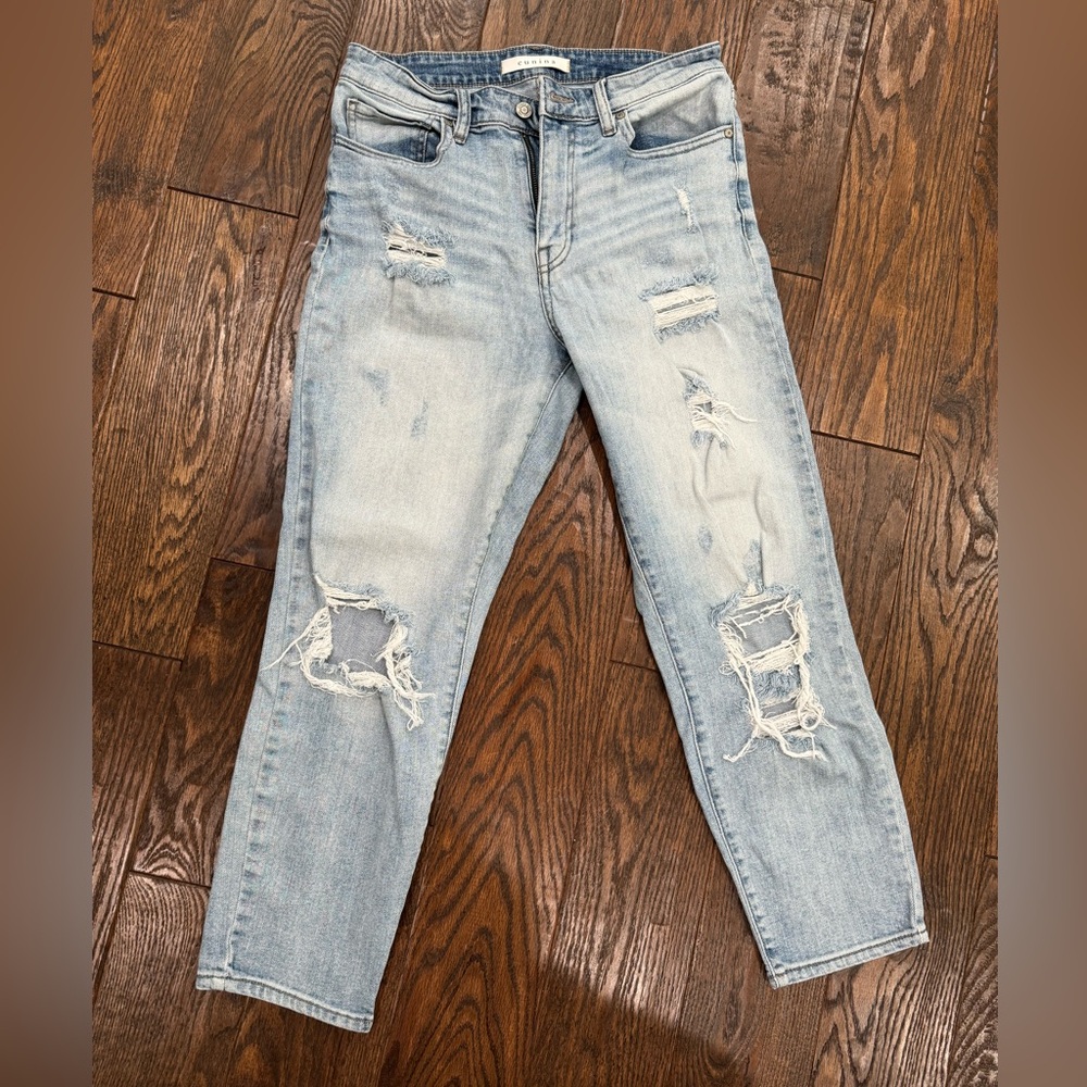 Eunina Tobi High Rise Relaxed Crop Jeans Size 7